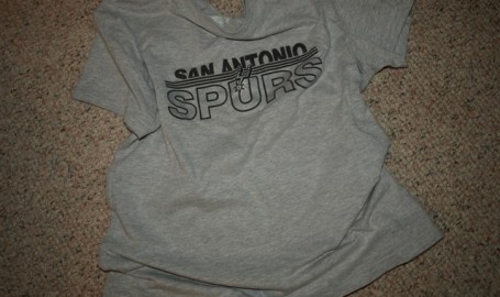 crumbled Spurs t-shirt